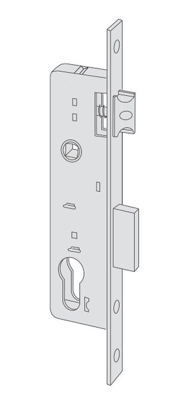 Cerradura  golpe y llave + cil.30x40