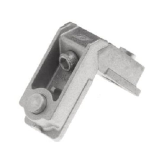 Escuadra de unión en aluminio fundido roscada