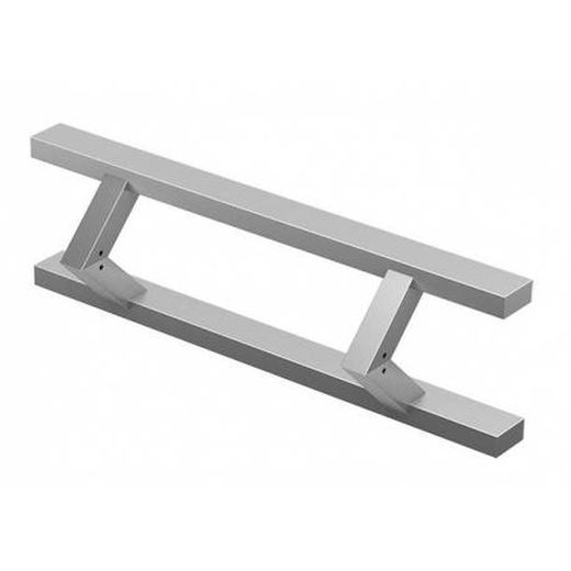 Juego tirador para puerta inoxidable cuadrado 45º