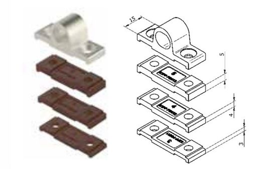 Kit cerradero de aluminio sup/inf