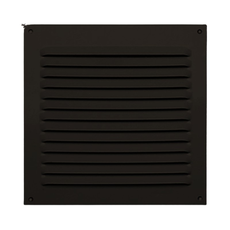 Rejilla de ventilación de 15x15 de chapa de aluminio en color negro